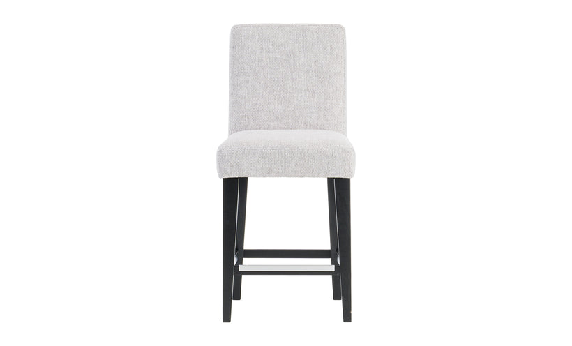 Gourmet Black Upholstered Counter Stool